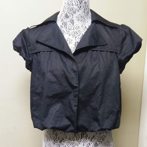 Ann Taylor Crop Top Buttondown Medium